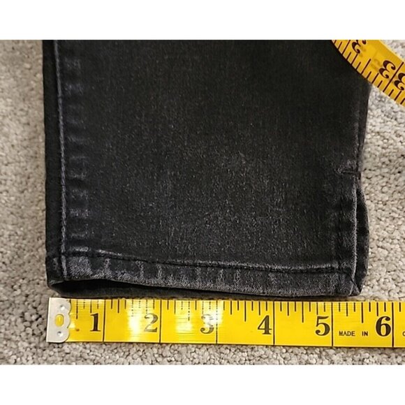 D JEANS Womens Size 10 Black Cotton Blend Skinny Ankle Denim Jeans Stretch - Picture 11 of 15